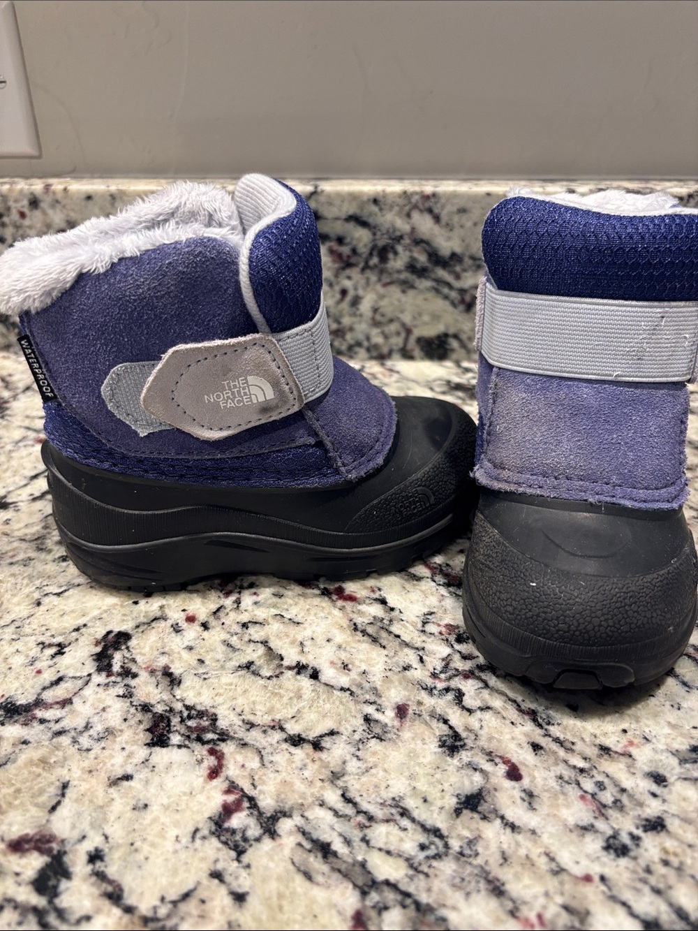 The North Face Kids Purple and Black Insulated Snow Boots